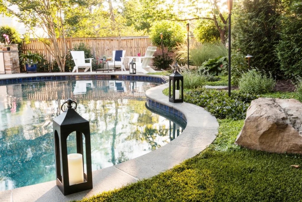 poolside lanterns